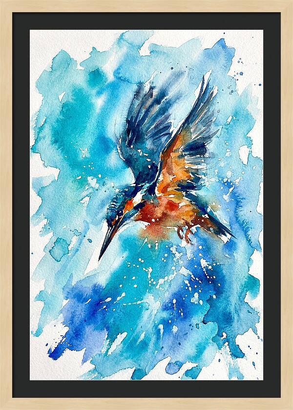 Kingfisher In Flight