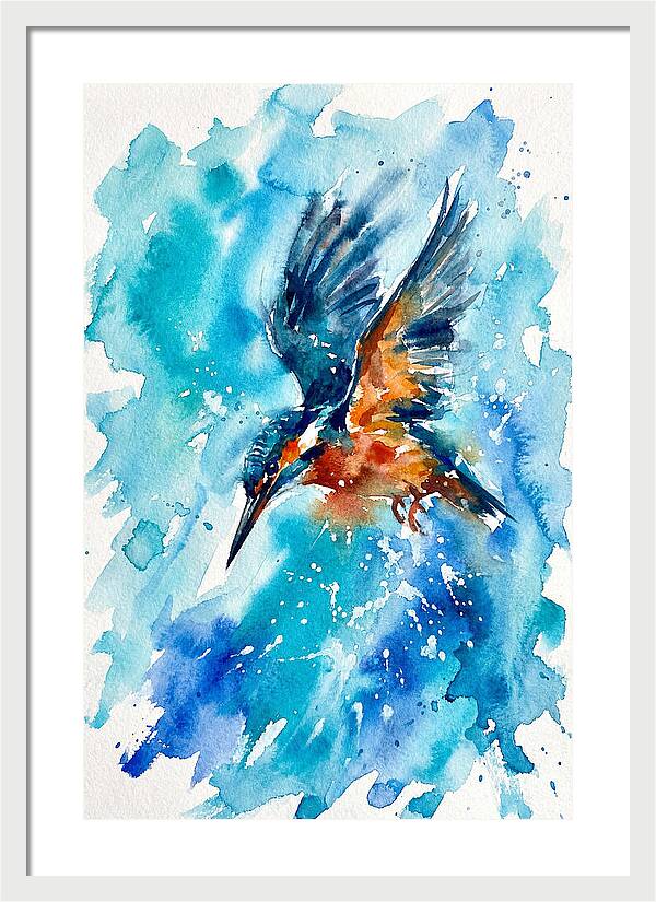 Kingfisher In Flight