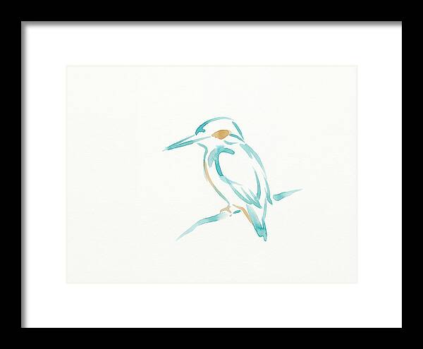 Kingfisher In Minimalist Style