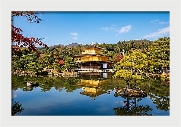 Kinkakuji Reflected In Tranquil Waters