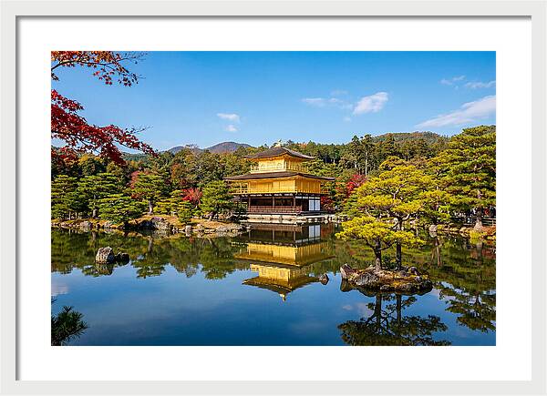 Kinkakuji Reflected In Tranquil Waters