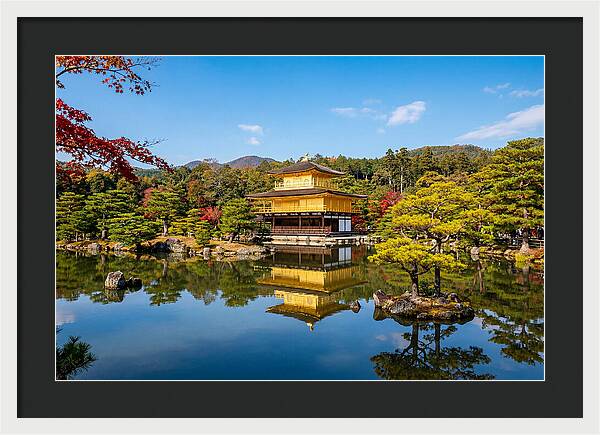 Kinkakuji Reflected In Tranquil Waters