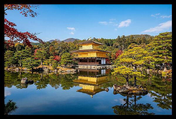 Kinkakuji Reflected In Tranquil Waters