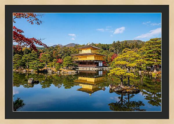 Kinkakuji Reflected In Tranquil Waters