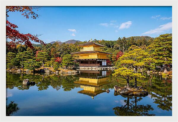 Kinkakuji Reflected In Tranquil Waters