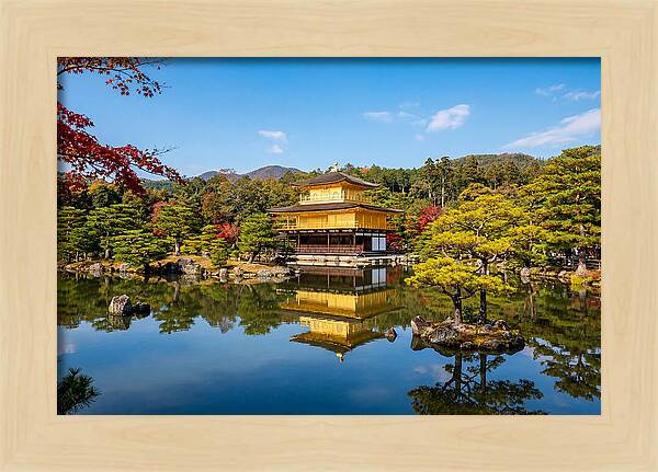 Kinkakuji Reflected In Tranquil Waters