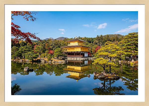 Kinkakuji Reflected In Tranquil Waters