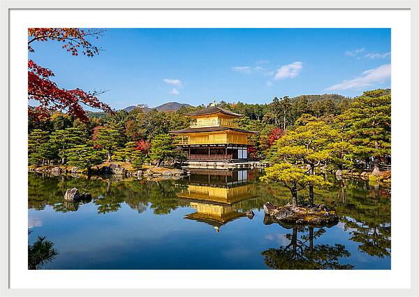 Kinkakuji Reflected In Tranquil Waters