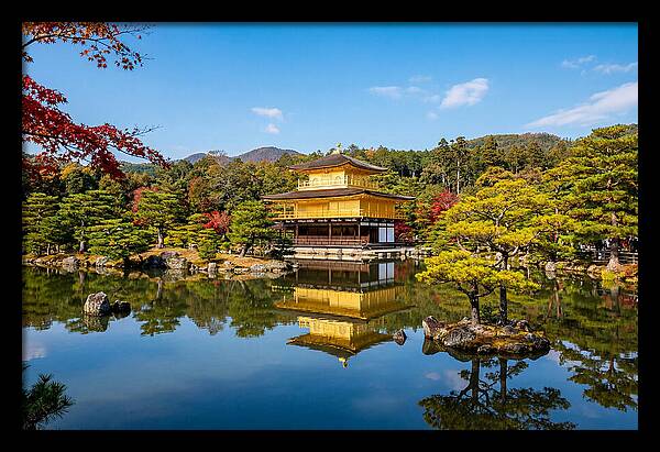 Kinkakuji Reflected In Tranquil Waters