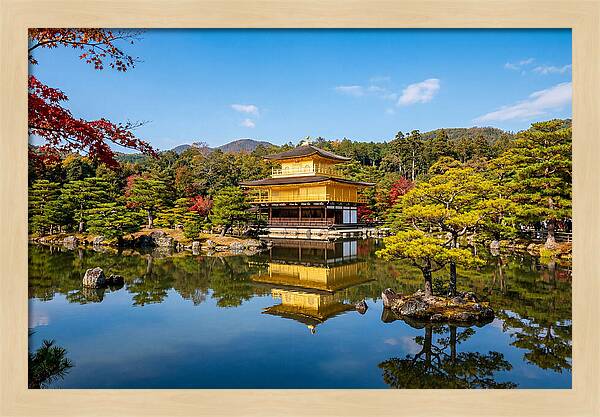 Kinkakuji Reflected In Tranquil Waters