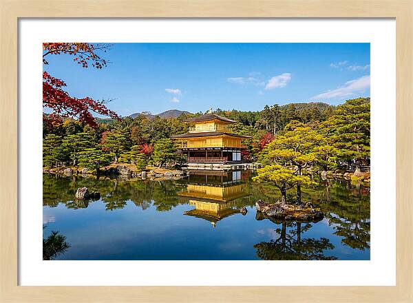Kinkakuji Reflected In Tranquil Waters