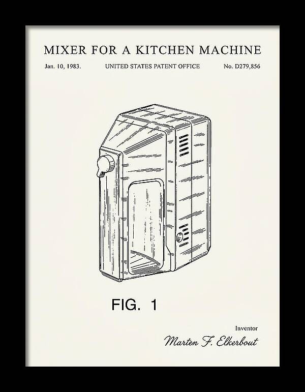 Kitchen Mixer Minimalist Patent Usd279856s