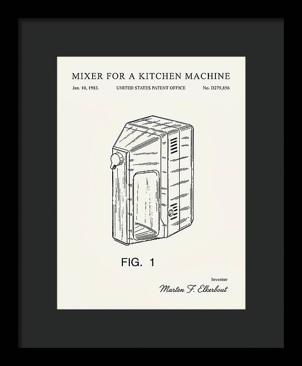 Kitchen Mixer Minimalist Patent Usd279856s