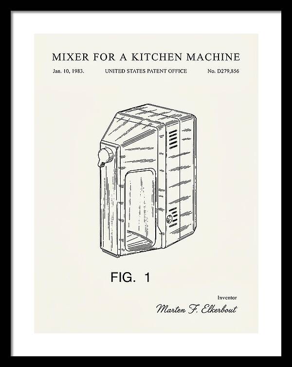 Kitchen Mixer Minimalist Patent Usd279856s