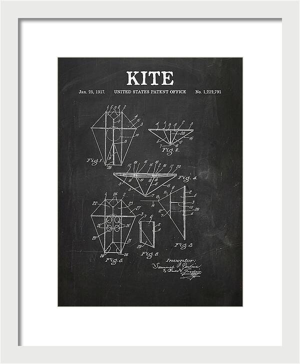 Kite Chalkboard Patent Us1222791