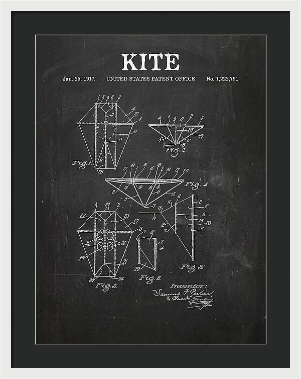 Kite Chalkboard Patent Us1222791