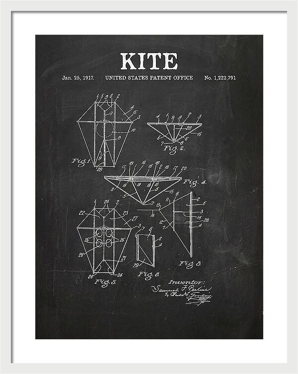 Kite Chalkboard Patent Us1222791