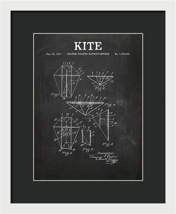 Kite Chalkboard Patent Us1222791