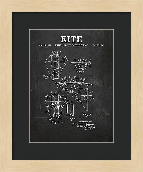 Kite Chalkboard Patent Us1222791