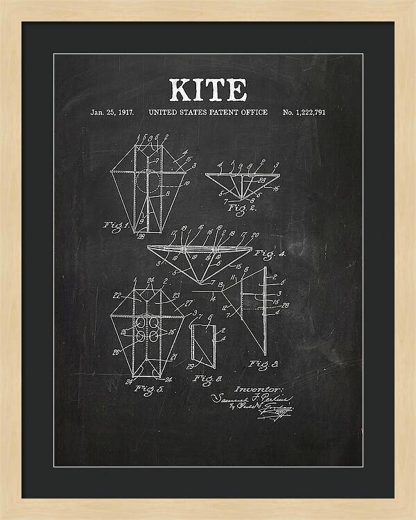 Kite Chalkboard Patent Us1222791