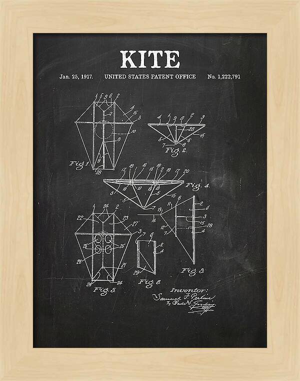 Kite Chalkboard Patent Us1222791