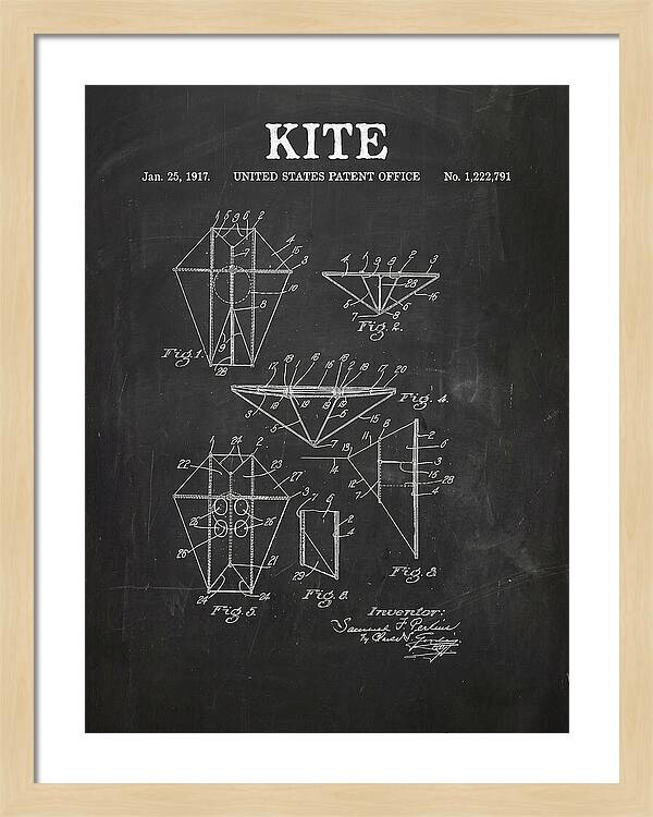 Kite Chalkboard Patent Us1222791