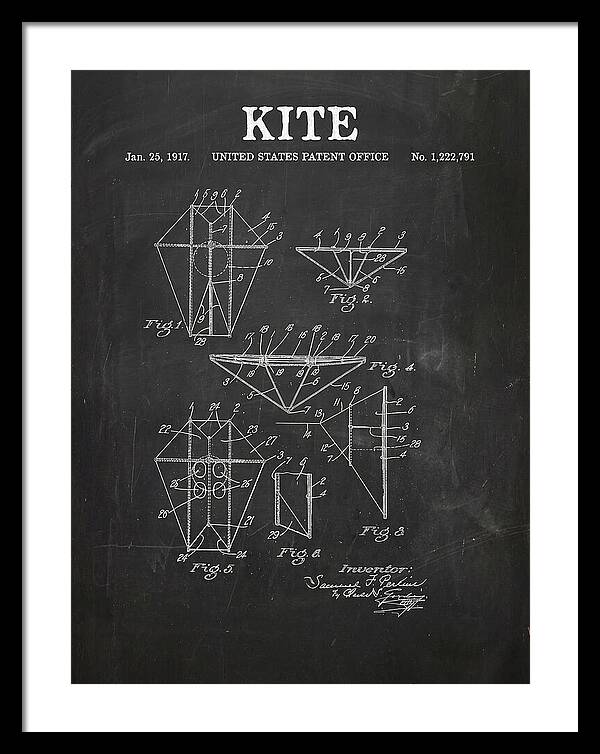 Kite Chalkboard Patent Us1222791