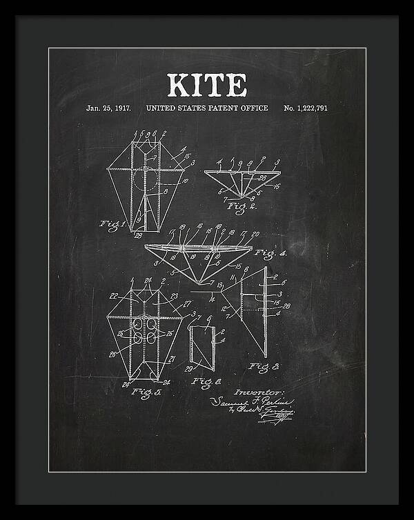 Kite Chalkboard Patent Us1222791