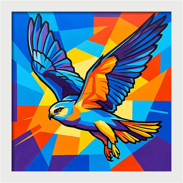Kite In Vibrant Flight