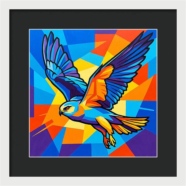 Kite In Vibrant Flight