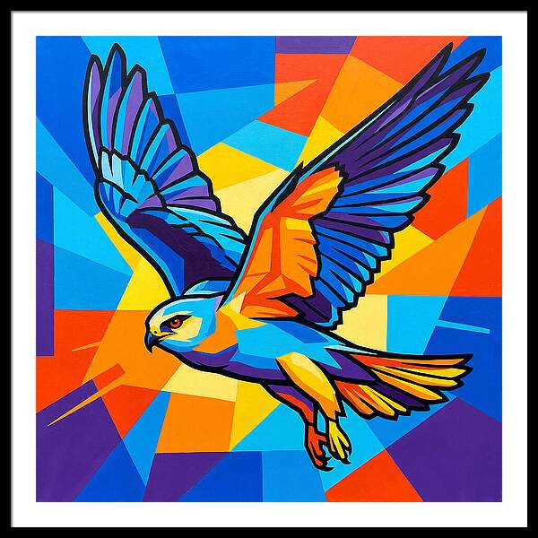 Kite In Vibrant Flight