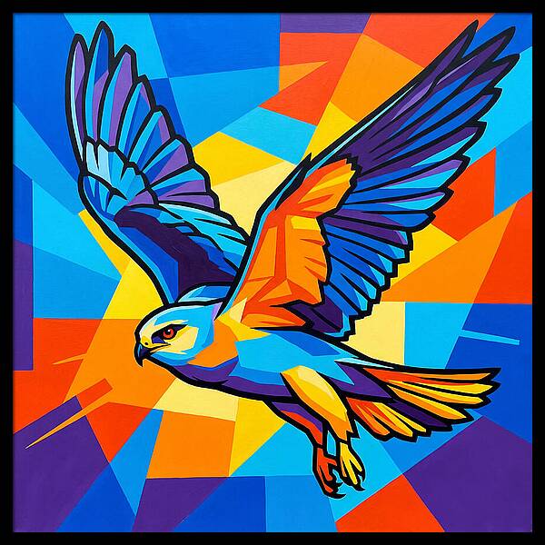 Kite In Vibrant Flight