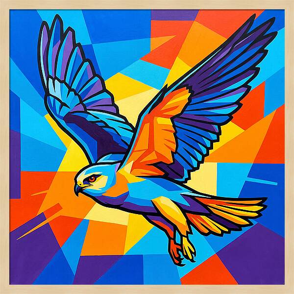 Kite In Vibrant Flight