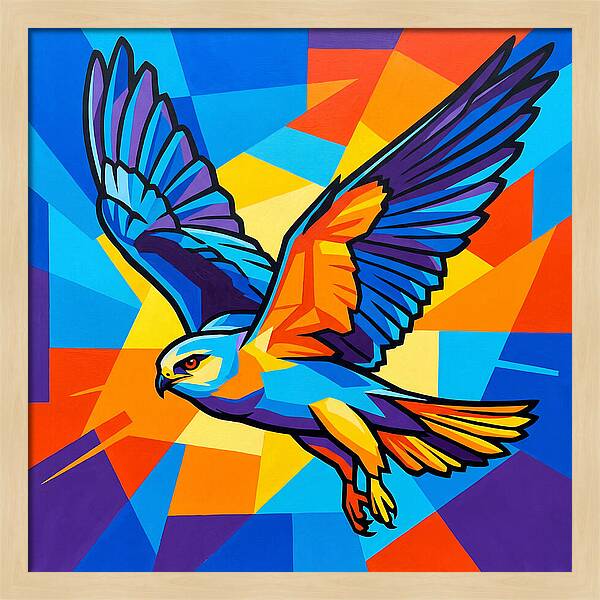 Kite In Vibrant Flight