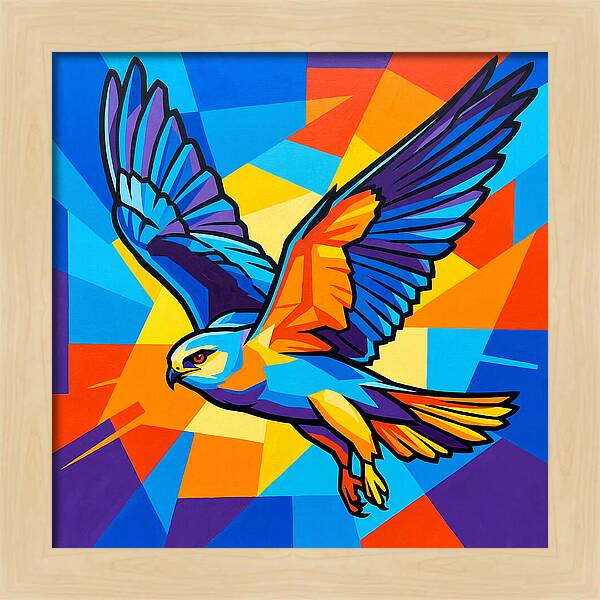 Kite In Vibrant Flight