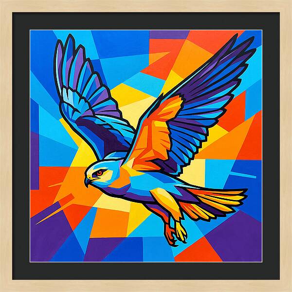 Kite In Vibrant Flight