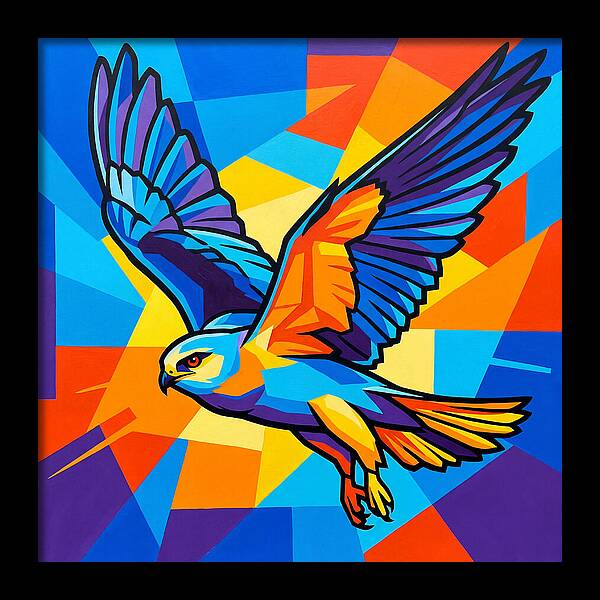 Kite In Vibrant Flight