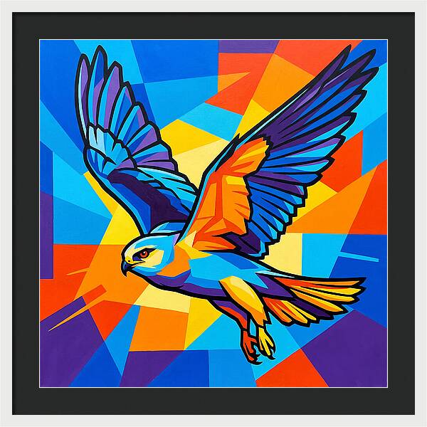 Kite In Vibrant Flight