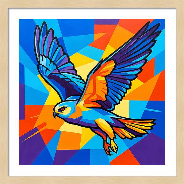 Kite In Vibrant Flight
