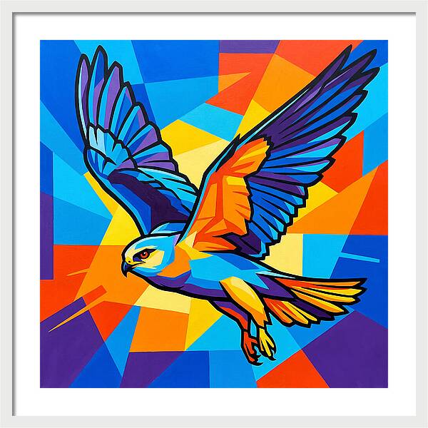 Kite In Vibrant Flight