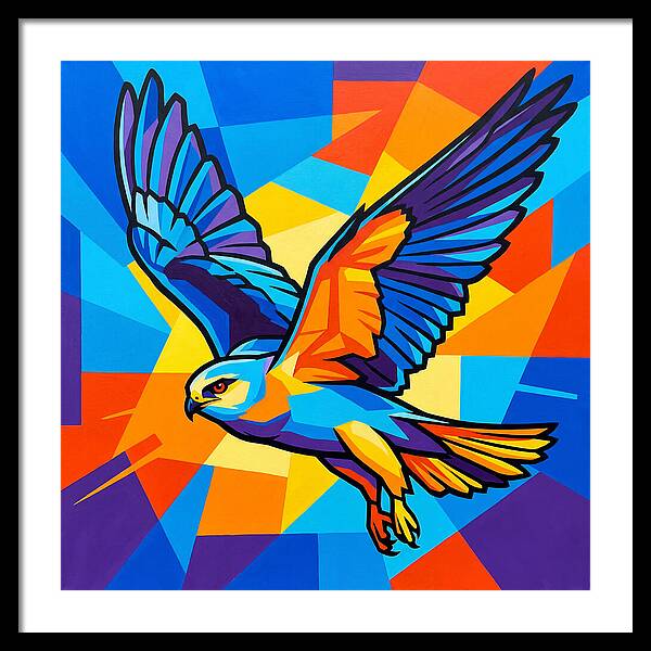 Kite In Vibrant Flight