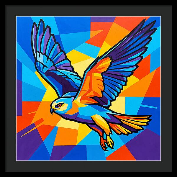 Kite In Vibrant Flight