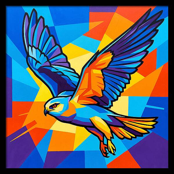 Kite In Vibrant Flight