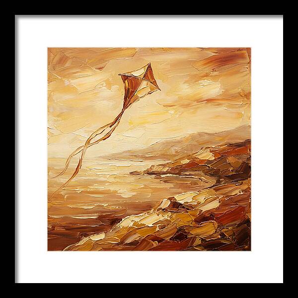 Kite Over Mediterranean Shore