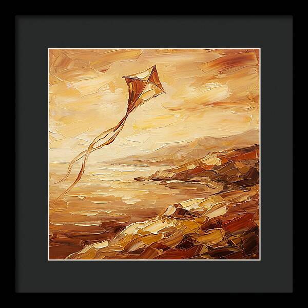Kite Over Mediterranean Shore