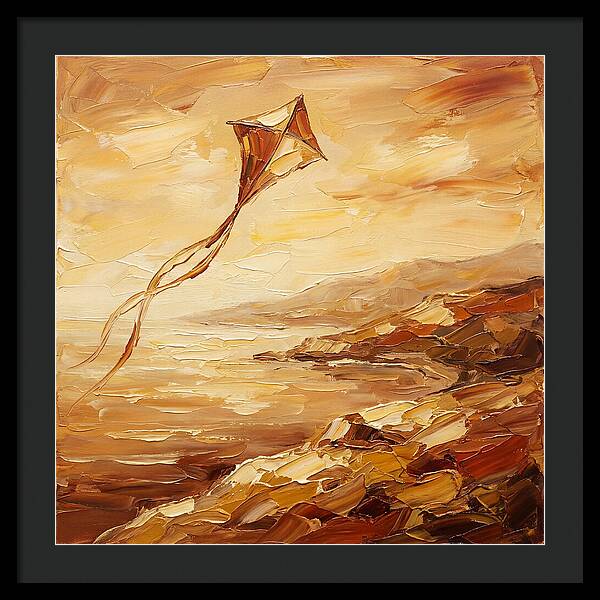 Kite Over Mediterranean Shore