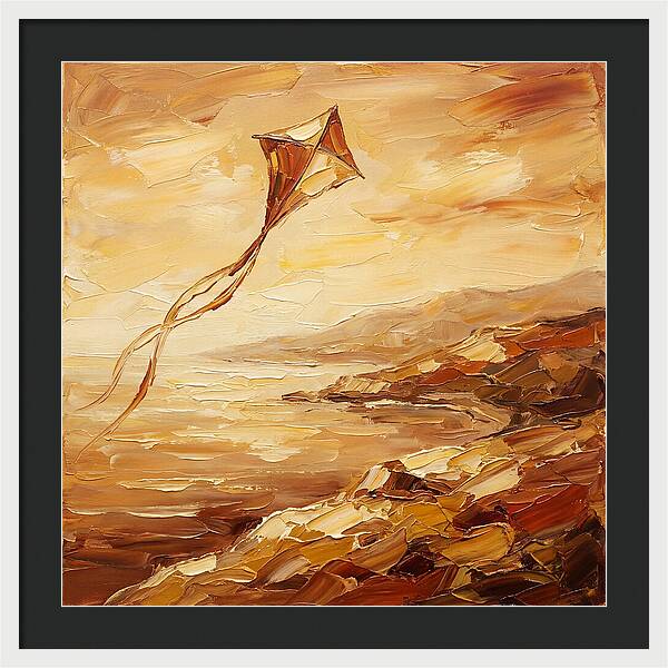 Kite Over Mediterranean Shore