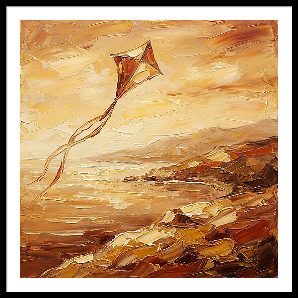 Kite Over Mediterranean Shore