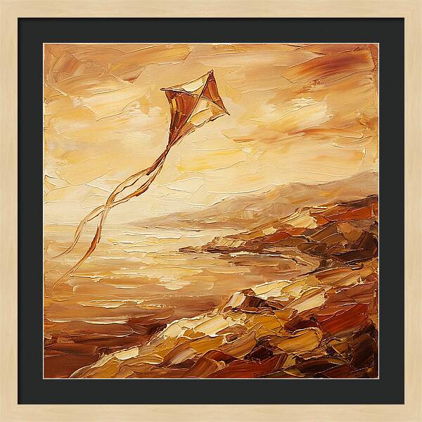 Kite Over Mediterranean Shore