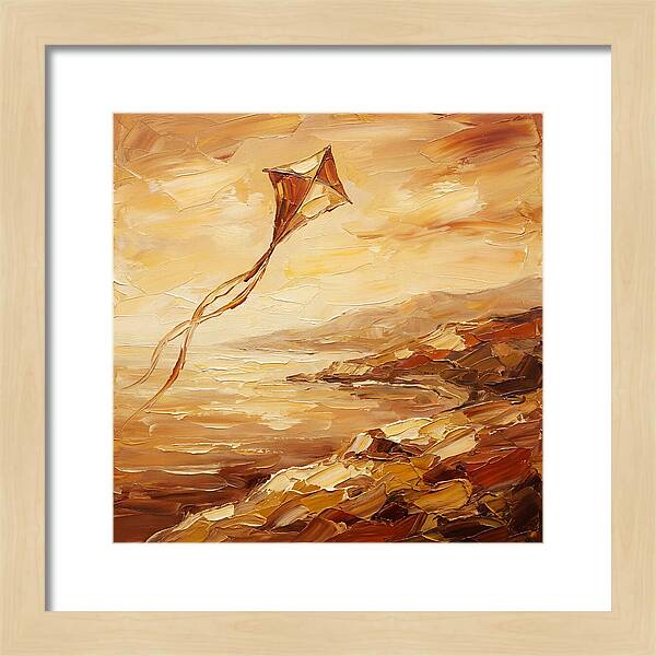 Kite Over Mediterranean Shore